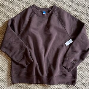 NWT Old Navy Active Brown Crewneck